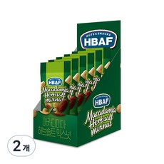 바프 넛츠앤스낵스 마카다미아 허브솔트 믹스넛 30g x 6p, 180g, 2개