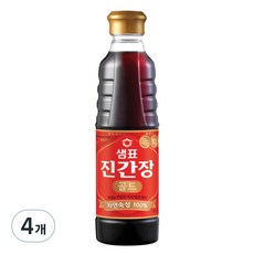 샘표 진간장 골드, 4개, 500ml
