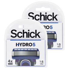 Schick 舒適牌 Hydro 5 高級刮鬍刀片, 4入, 2個