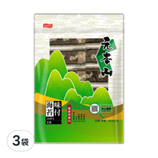元本山 味付海苔, 嚴選高級海苔烘焙製成, 鮮嫩細緻，健康原味, 下午茶點心, 33.6g, 3袋
