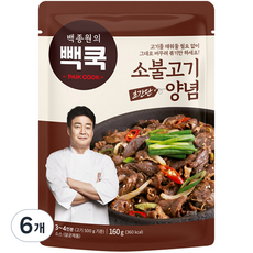 빽쿡 백종원의 소불고기양념, 160g,