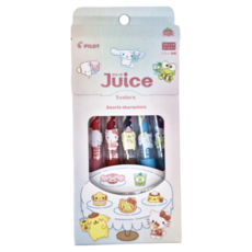 PILOT 百樂 Juice 果汁筆彩色芯A組 Set, 0.5 極細/5色套裝, 三麗鷗, 1盒