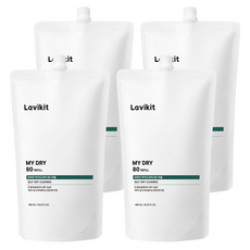 La vikit My Dry 80自助乾洗洗衣精補充包, 4個, 480ml