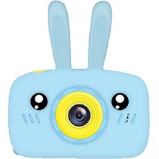 하이라라 2000만 화소 듀얼렌즈 라라토끼 어린이 카메라, 1개, LaLa002(블루)