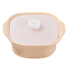 LALA&MORE 嬰兒軟矽膠多功能蒸籠 900ml, 1個, 淺褐色, 單品