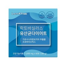 다이어트유산균-추천-한국바이오팜 락토테미 락토바실러스 유산균다이어트 건강기능식품, 3g, 60개