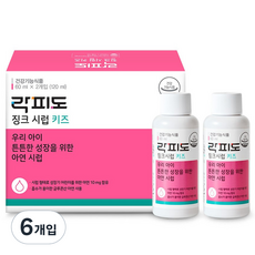 락피도 키즈 징크 시럽, 6개입, 60ml