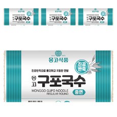 몽고식품 구포국수 진공 중면, 1.4kg, 4개