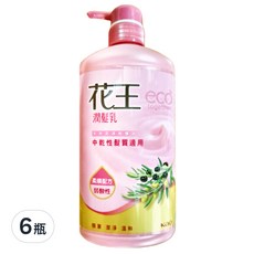 Kao 花王潤髮乳，中乾性髮質適用，典雅芳香，柔順易梳理, 750ml, 6瓶