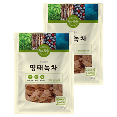 후코홀릭 강아지 건조 간식, 혼합맛(명태/녹차), 100g, 2개 명태 + 녹차 혼합맛, 2개