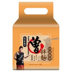 PaMi 曾拌麵 胡蔴醬香 Set，手工製麵 波浪厚芯麵 4包