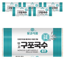 몽고식품 구포국수 진공 중면, 1.4kg, 6개