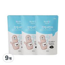 마이비 젖병세정제 거품형 리필, 400ml, 9개
