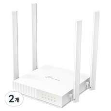 티피링크 AC1200 듀얼 밴드 Wi Fi 유무선 공유기, Archer C50, 2개