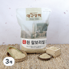 대구상회 2023년산 햇곡 국산 찰보리쌀, 1kg, 3개