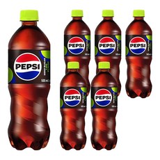 PEPSI 百事可樂 無糖可樂 清檸口味, 6瓶, 500ml