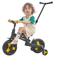 BeneBene Bentrike 多功能折疊平衡四輪車+保護手柄套裝 M700, 1組, 黃色