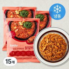 Rally 닭가슴살 곤약볶음밥 닭갈비맛 (냉동), 200g, 15개