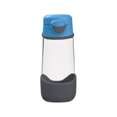 b.box tritan 直飲水壺,食品級矽膠材質,輕巧耐用易於清潔, 天空藍, 450ml, 1個
