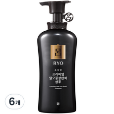 려 초의방 프리미엄 탈모증상완화 샴푸, 490ml, 6개