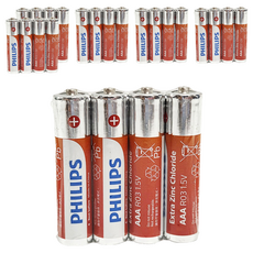 PHILIPS 飛利浦 碳鋅電池 4號, 4顆, 6組