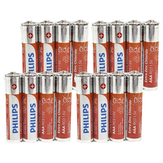PHILIPS 飛利浦 碳鋅電池 4號, 4顆, 4組