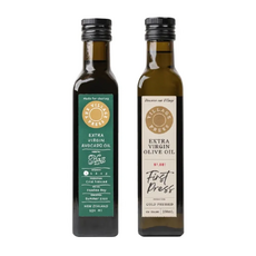 THE VILLAGE PRESS 頂級冷壓初黃金酪梨油+原味橄欖油 Set, 250ml, 冷壓, 1組