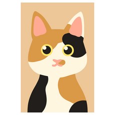 ARTJOY DIY 名畫 10 x 15 cm, 三色貓, 1幅