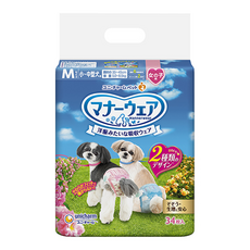 女用寵物尿布, 1袋, 34片, M