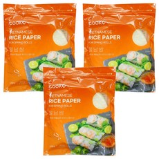 쿡샵 월남쌈 라이스페이퍼 원형, 300g, 3개 300g, 3개