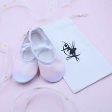 비단길 여아용 조안 발레슈즈 + 슈즈파우치 세트 단길 여아용 조안 발레슈즈 + 슈즈파우치 세트