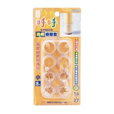 UdiLife 優的生活大師 呼呼 透明椅腳套, 減震耐磨, 8入, 小, 16mm/27mm, 小 16~27mm, 1組