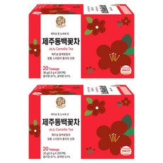 우리차 제주 동백꽃차, 2개, 20개입, 1.5g