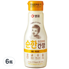 Sempio 膳府 幼兒料理醬油，拌和炒用, 200ml, 6瓶