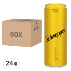 Schweppes 舒味思 通寧汽水, 百搭調酒 輕鬆在家享受品味調飲 含奎寧 氣泡口感 英國品牌 24罐, 330ml