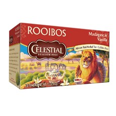 CELESTIAL SEASONINGS 詩尚草本 香草馬達加斯加南非國寶茶, 無咖啡因, 20茶包, 2.1g, 20包, 1盒