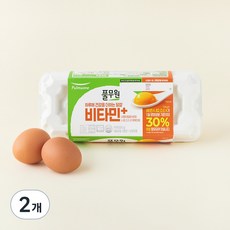 풀무원 무항생제 1+등급 비타민 플러스 대란, 10구, 2개
