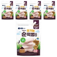 베베쿡 처음먹는 유기농 순떡뻥, 흑미, 20g, 5개