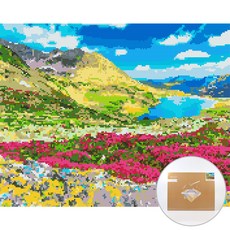 아트조이 DIY 보석 십자수 캔버스형 50 x 40 cm, 레테자트국립공원, 1세트