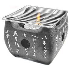 日式文字迷你燒烤爐碳烤爐大正方文字爐, 15 x 15 x 13cm, 1個
