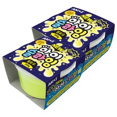 아모스 아이슬라임, 야광옐로우, 300g, 2개 야광 옐로우, 300g, 2개