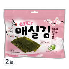 良澔 韓式海苔 梅子口味, 30公克, 30g, 2包