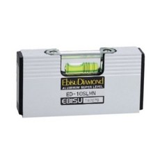Ebisu DiAMOND 排水流向水平尺, 帶V形槽測量基準面, 適用於管道測量, 可測量水平/垂直/梯度, 適用於排水配管作業, 1個