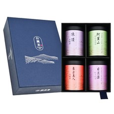 新東陽 臻選台灣茶禮盒2號 (凍頂烏龍茶30g, 阿里山金萱茶30g, 東方美人茶10g, 日月潭紅茶10g), 30g 2罐 + 10g 2罐, 1盒