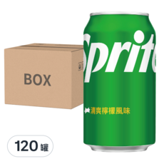Sprite 雪碧 清爽檸檬風味 330ml*24罐, 120罐
