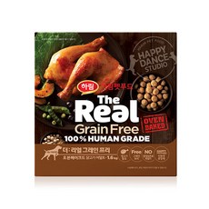 하림 펫푸드 어덜트 소고기 더리얼 그레인프리 오븐베이크드 강아지 사료, 닭, 1.6kg