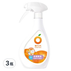 Orange House 橘子工坊 家用清潔類浴廁清潔劑 兩用噴槍, 輕鬆去除尿垢、水垢, 植物性配方, 480ml, 3瓶
