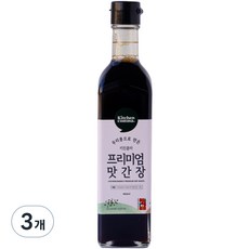 키친콤마 우리콩으로 만든 키친콤마 프리미엄 맛간장, 3개, 460ml