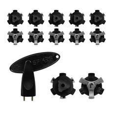 Teyond 高爾夫球鞋專用鞋釘環 12p + 交換扳手組 1 Q-Lock 類型 J103, 混色, 1組