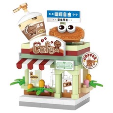 Loz 咖啡店積木, LOZ8602, 120片, 1盒